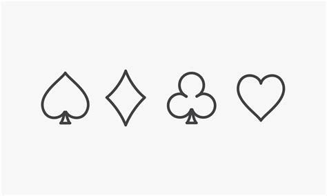 Heart Spade Club Diamond Templates