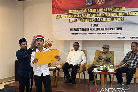 Polda Kaltara deradikalisasi mantan penganut paham intoleran - ANTARA News