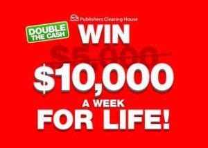 Pch Double The Cash A Week For Life Pch Sweepstakes Win For