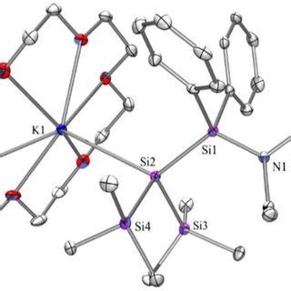 Molecular Structure Of Compound 1 Thermal Ellipsoid Plot Drawn At The