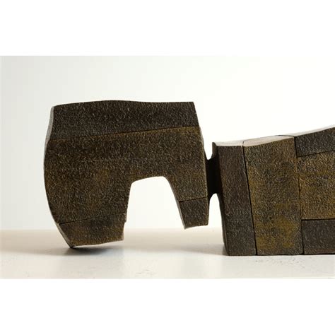 Vintage Exploded Volume In Bronze By Michel Anasse 1970