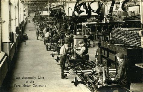 1920s Car Assembly Line Diagram