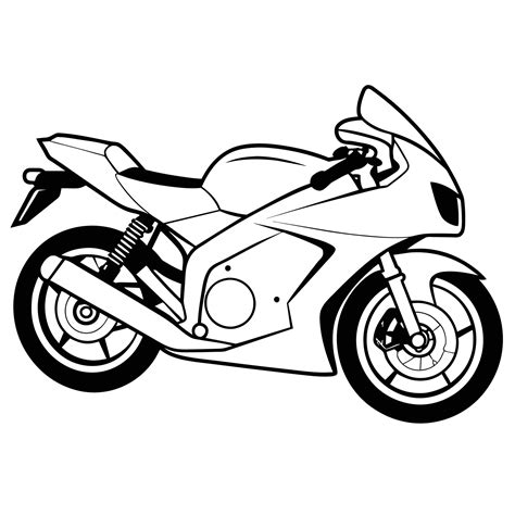 Motorcycle Outline Illustration Concept 46569403 Vector Art At Vecteezy