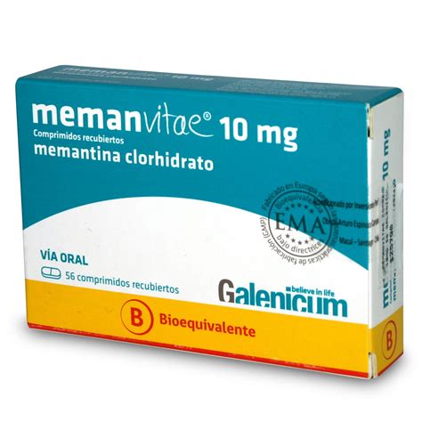 Memanvitae Memantina Mg Comprimidos Recubiertos Farmacias