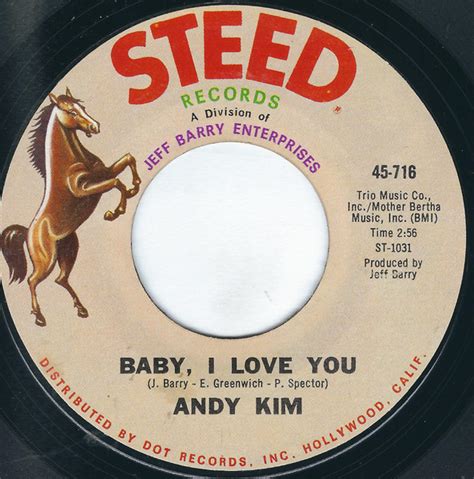 Andy Kim – Baby, I Love You (1969, Monarch Pressing, Vinyl) - Discogs