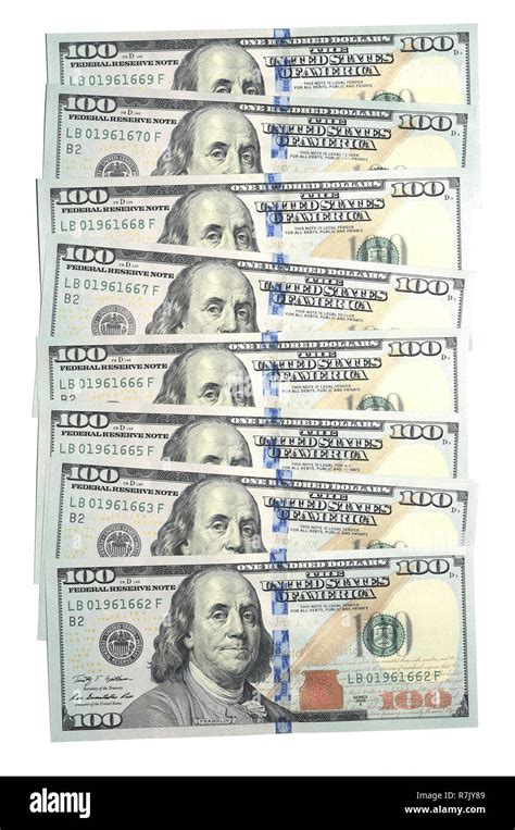 New 100 Us Dollar Banknotes Stock Photo Alamy