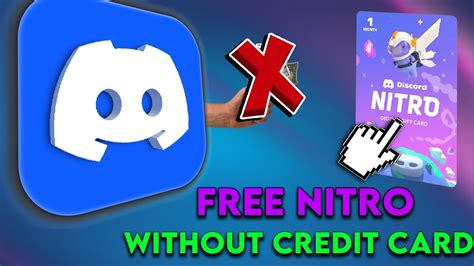 How To Get Free Discord Nitro Without Credit Card Youtube