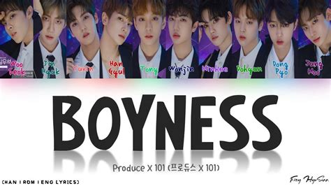 Produce X X Boyness Color Coded Han Rom