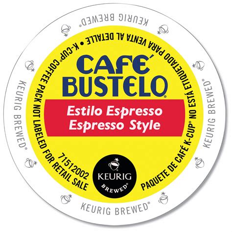 CAFE BUSTELO, Caffeinated, Espresso, Coffee K-Cup - 794LN4|6106 - Grainger