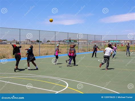 Diverse Children Playing Netball At School Editorial Image Image Of