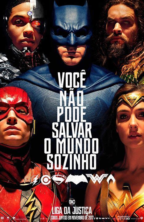 Comic Con 2017 Warner Revela Pôster Incrível De Liga Da Justiça