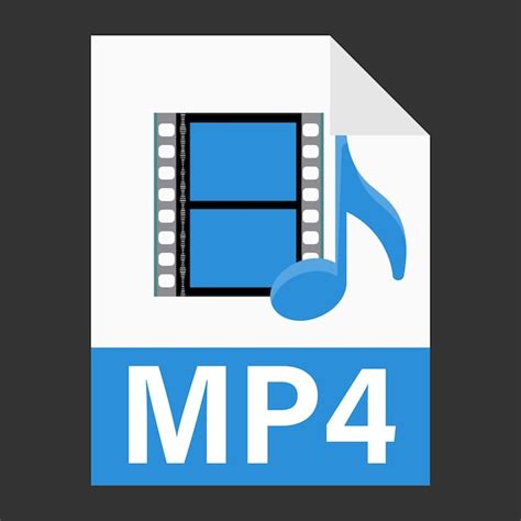 Premium Vector Modern Flat Design Of Mp4 Illustration File Icon For Web