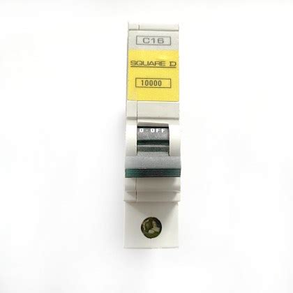 MCB S Square D QOE Yellow Band 10000 C16 16A 16 MCB Circuit