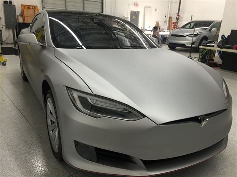 Tesla Model S Matte Silver — Incognito Wraps