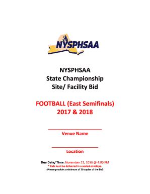 Fillable Online FOOTBALL East Semifinals Fax Email Print PdfFiller