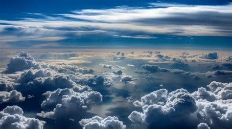 Fondo Vista De Las Nubes Tomadas Desde Arriba De Un Avión Fondo