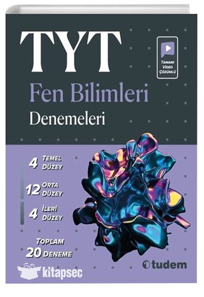 TYT Fen Bilimleri Denemeleri Tudem Eğitim 9786052857830