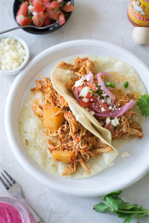 Instant Pot Chicken Al Pastor Tacos Sarcastic Cooking