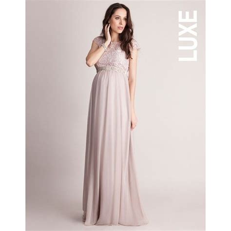 Blush Silk Eyelash Lace Maternity Gown 499 Liked On Polyvore