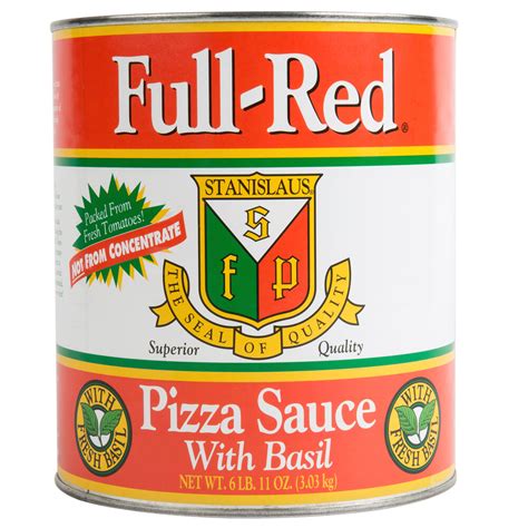 Stanislaus Full Red Pizza Sauce W Basil 10 Can