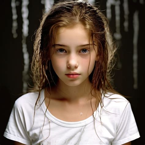 14 Year Old Girl Wearing Wet White T Shirt By Leian Alejo Playground