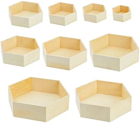 Amazon Bright Creations Set Of 9 Unfinished Wooden Floating