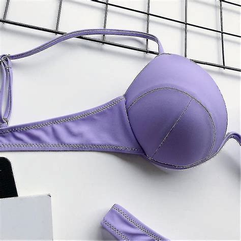 Kvinnors bikini baddräkter täcker upp triangel bikini uppsättningar sexiga strand badkläder två