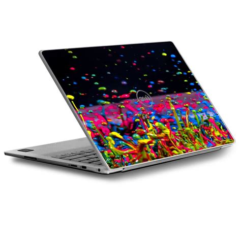 Skins Decals For Dell Xps Laptop Vinyl Wrap Splash Colorful Paint