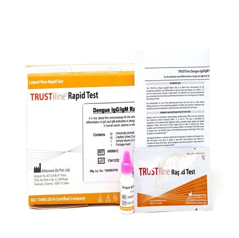 Dengue IgG IgM Combo Rapid 30 Test Pack Quicklab Services Private Limited