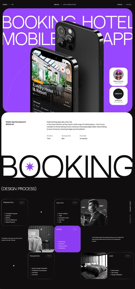 Hotel Booking Mobile App Ux Ui Бронирование отелей Behance