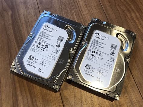 【目立った傷や汚れなし】★良品★2tb Sata Hdd 2個セットseagate St2000dm001 7200rpm 計4tb 送料