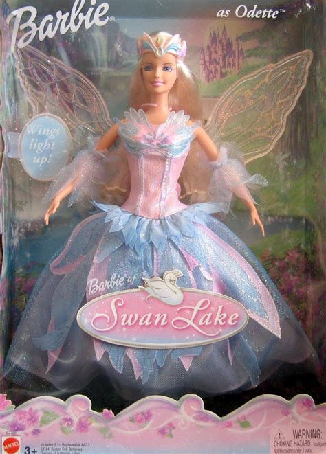 Lago De Los Cisnes Barbie Doll Como ODETTE W Light Up Wings 2003