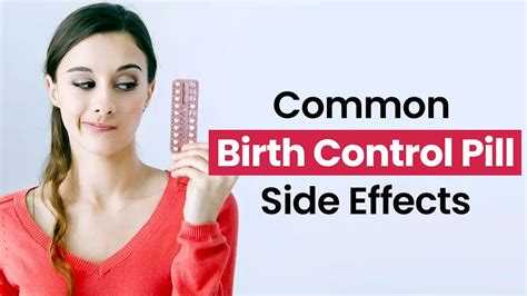 Must Know Birth Control Pill Side Effects Your Health Matters Youtube