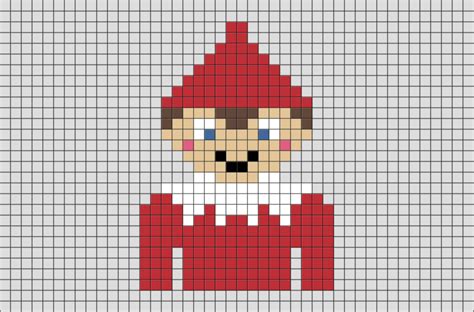 Elf on the Shelf Pixel Art | Pixel art, Elf house, Elf on the shelf