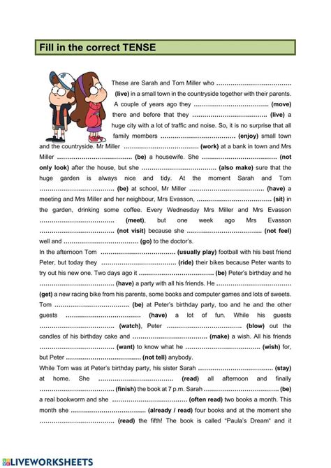 Present Tense Worksheets 15 Worksheets Library