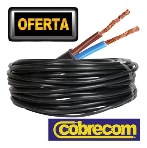 Cabo Pp Fio Flexível Energia 2x075mm Cobrecom Rolo 50m Cor da cobertura