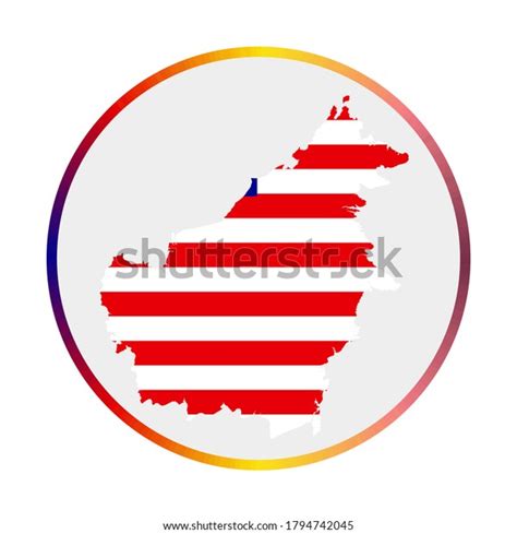 Borneo Icon Shape Island Borneo Flag Stock Vector (Royalty Free) 1794742045 | Shutterstock