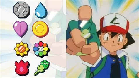 Todas As Insignias Do Ash De Kanto Youtube