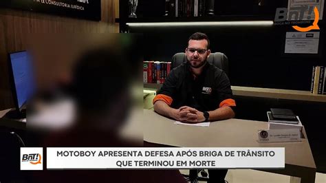 Motoboy apresenta defesa após briga de transito que terminou em morte