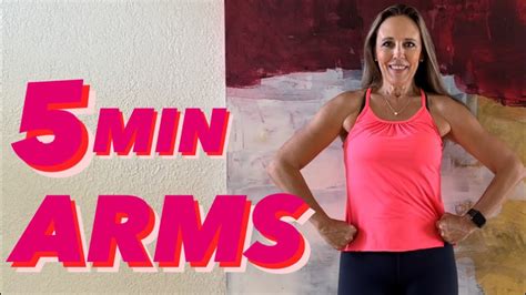 5 Min Toned Arms Workout No Equipment Youtube