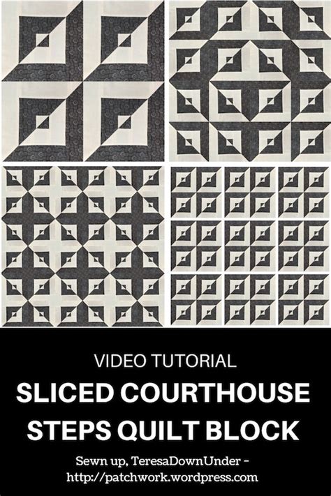 Sliced Courthouse Steps Quilt Block Video Tutorial Sewn Up