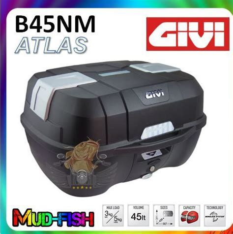 Kotak Givi B B Nm Atlas Monolock Top Case Box L Black Lazada