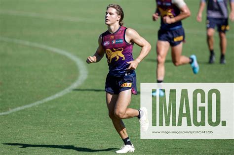 Afl Lions Training Will Ashcroft Of The Lions In Action During