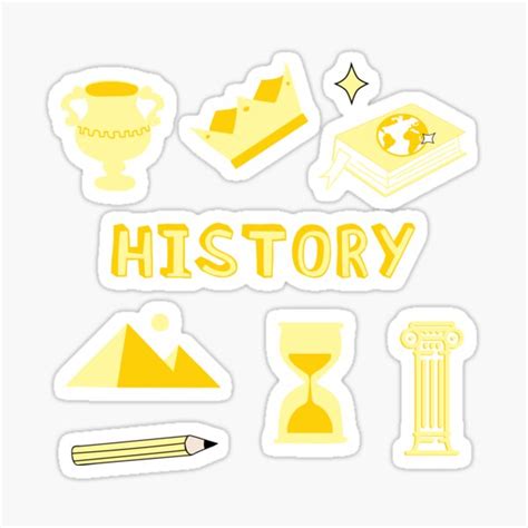 Teal History School Subject Sticker Pack Sticker By The Goods