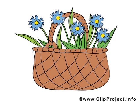 Panier Dessins Gratuits Fleurs Clipart Fleurs Dessin Picture