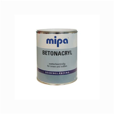 Mipa Betonacryl Betonfarbe Flüssigkunststoff Ral7001 Silbergrau 25