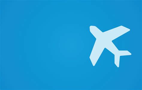 plane in the sky blue background design template 46363456 Vector Art at ...