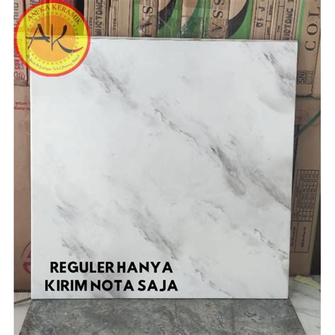 Jual Keramik Lantai Ruangan Motif Marmer Glossy Kilap 50x50 Batur Grey