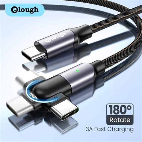 Buy Elough PD 100W USB Type C To USB C Cable Fast Charging Cable 5A