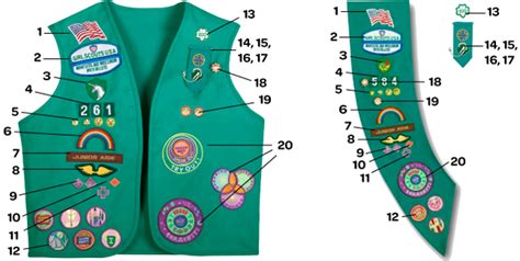 Guide To The Correct Placement Of Badges Awards And Insignia On Junior